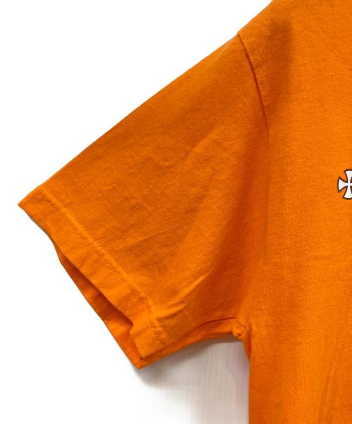 INDEPENDENT（インディペンデント）INDEPENDENT (インディペンデント) 半袖カットソー オレンジ サイズ:Mの古着・服飾アイテム