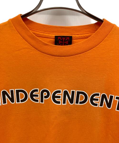 INDEPENDENT（インディペンデント）INDEPENDENT (インディペンデント) 半袖カットソー オレンジ サイズ:Mの古着・服飾アイテム
