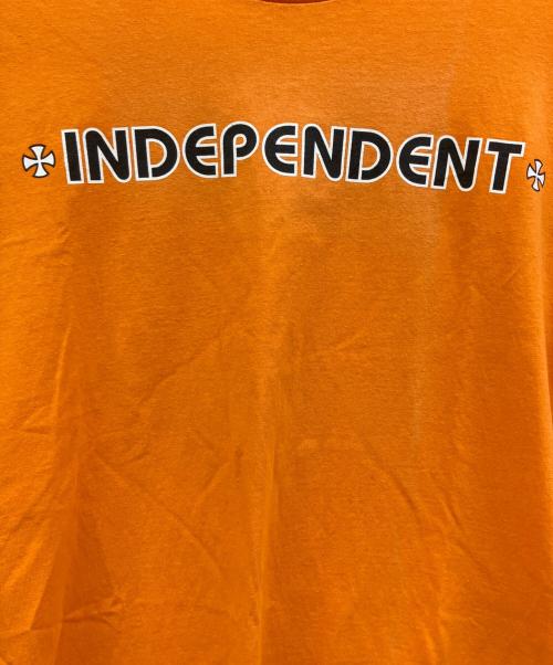 INDEPENDENT（インディペンデント）INDEPENDENT (インディペンデント) 半袖カットソー オレンジ サイズ:Mの古着・服飾アイテム