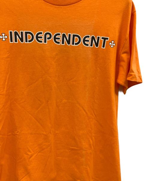 INDEPENDENT（インディペンデント）INDEPENDENT (インディペンデント) 半袖カットソー オレンジ サイズ:Mの古着・服飾アイテム
