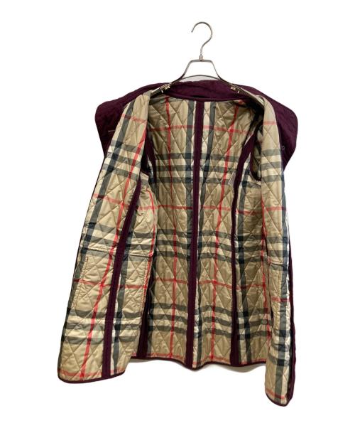 BURBERRY LONDON（バーバリーロンドン）BURBERRY LONDON (バーバリーロンドン) キルティングロングコート レッド サイズ:44の古着・服飾アイテム