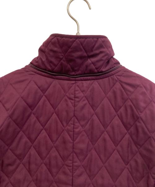 BURBERRY LONDON（バーバリーロンドン）BURBERRY LONDON (バーバリーロンドン) キルティングロングコート レッド サイズ:44の古着・服飾アイテム