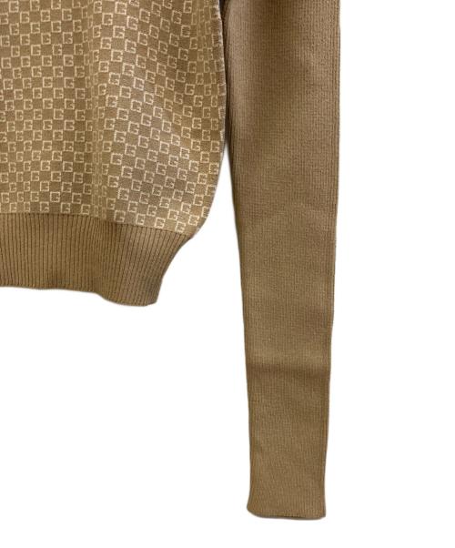GUCCI（グッチ）GUCCI (グッチ) 薄手ニット ベージュ サイズ:Sの古着・服飾アイテム