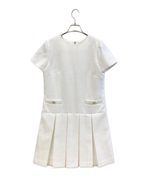 CELFORD（セルフォード）CELFORD (セルフォード) 半袖ワンピース ホワイト サイズ:36 未使用品の古着・服飾アイテム