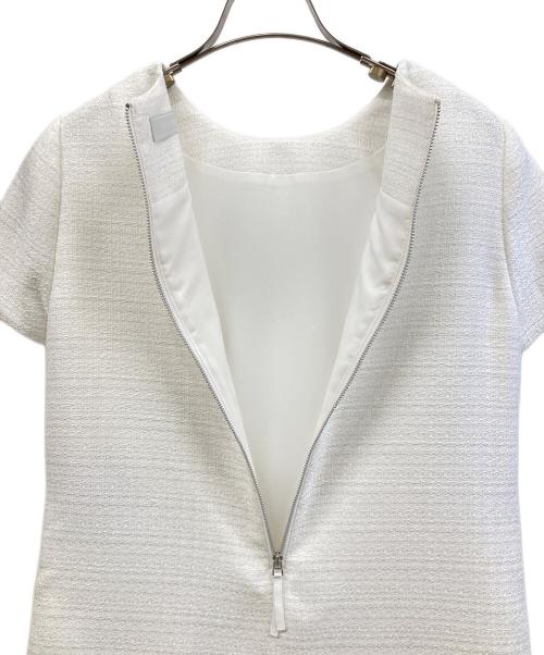 CELFORD（セルフォード）CELFORD (セルフォード) 半袖ワンピース ホワイト サイズ:36 未使用品の古着・服飾アイテム