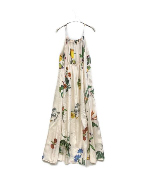 CABAN（キャバン）CABAN (キャバン) シルク Green Shower キャミソールワンピース ホワイト サイズ:FREEの古着・服飾アイテム