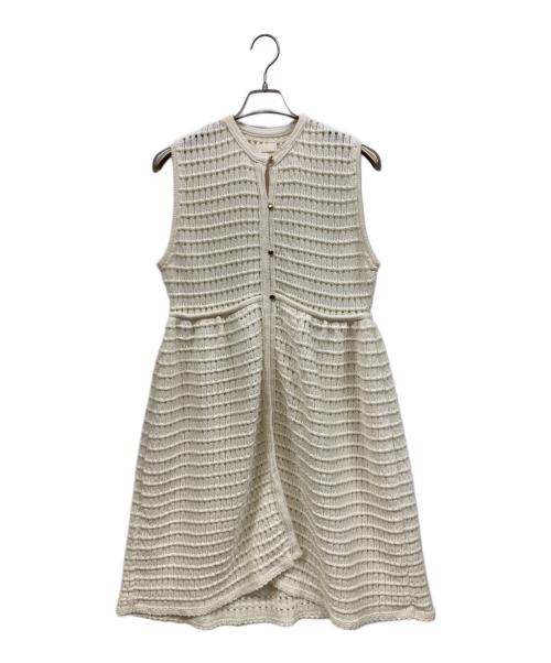 BALLSEY（ボールジィ）BALLSEY (ボールジィ) クラフトレースドールジレ アイボリー サイズ:Sの古着・服飾アイテム