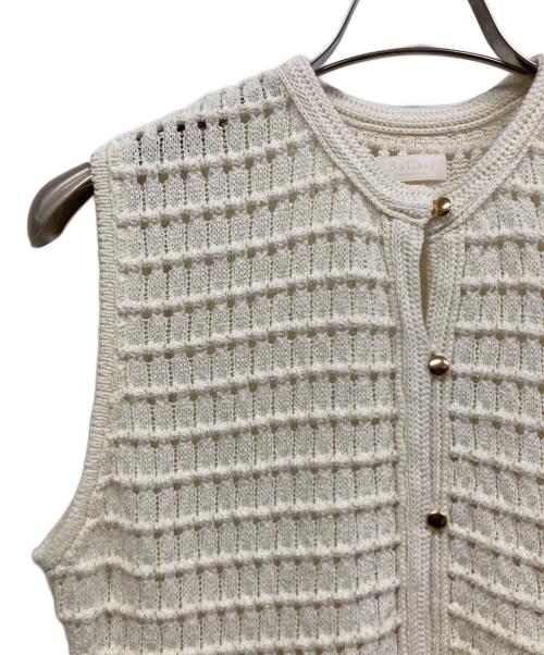 BALLSEY（ボールジィ）BALLSEY (ボールジィ) クラフトレースドールジレ アイボリー サイズ:Sの古着・服飾アイテム