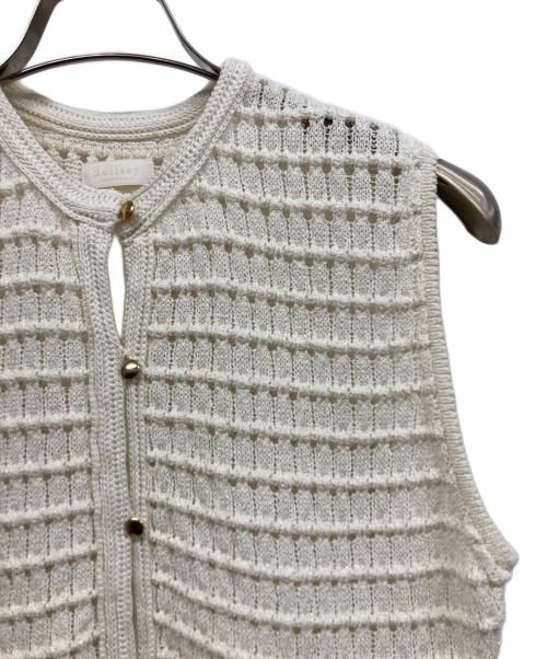 BALLSEY（ボールジィ）BALLSEY (ボールジィ) クラフトレースドールジレ アイボリー サイズ:Sの古着・服飾アイテム