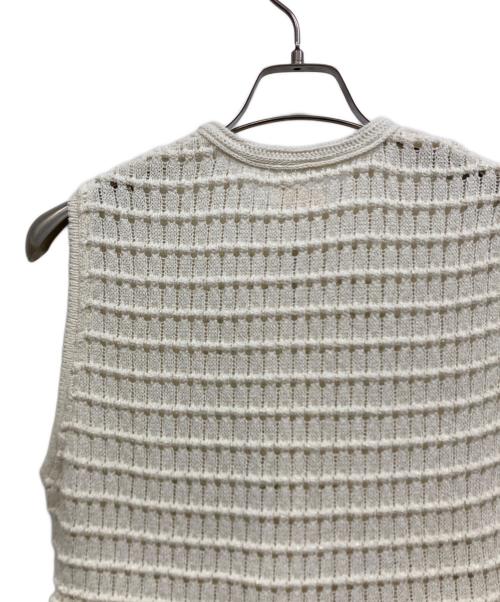BALLSEY（ボールジィ）BALLSEY (ボールジィ) クラフトレースドールジレ アイボリー サイズ:Sの古着・服飾アイテム