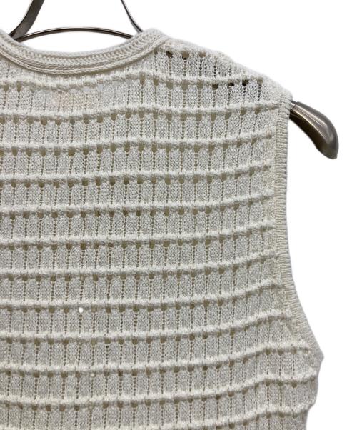 BALLSEY（ボールジィ）BALLSEY (ボールジィ) クラフトレースドールジレ アイボリー サイズ:Sの古着・服飾アイテム
