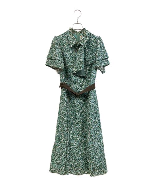 kay me（ケイミー）kay me (ケイミー) 半袖ワンピース グリーン サイズ:9の古着・服飾アイテム