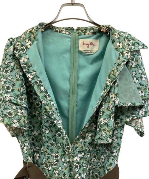kay me（ケイミー）kay me (ケイミー) 半袖ワンピース グリーン サイズ:9の古着・服飾アイテム