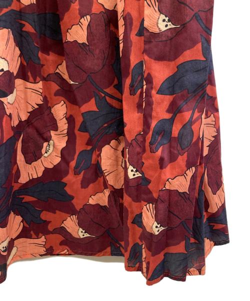 KAGURE（カグレ）KAGURE (カグレ) リバティプリントスカート レッド サイズ:FREEの古着・服飾アイテム
