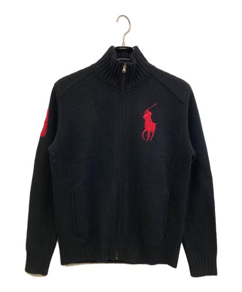 POLO RALPH LAUREN（ポロ・ラルフローレン）POLO RALPH LAUREN (ポロ・ラルフローレン) ドライバーズニット ブラック サイズ:Sの古着・服飾アイテム