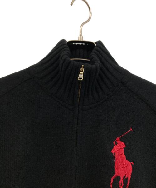 POLO RALPH LAUREN（ポロ・ラルフローレン）POLO RALPH LAUREN (ポロ・ラルフローレン) ドライバーズニット ブラック サイズ:Sの古着・服飾アイテム
