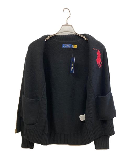 POLO RALPH LAUREN（ポロ・ラルフローレン）POLO RALPH LAUREN (ポロ・ラルフローレン) ドライバーズニット ブラック サイズ:Sの古着・服飾アイテム