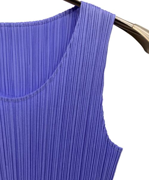 PLEATS PLEASE（プリーツプリーズ）PLEATS PLEASE (プリーツプリーズ) ノースリーブカットソー パープル サイズ:3の古着・服飾アイテム