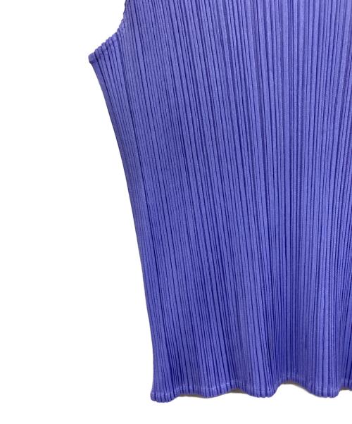 PLEATS PLEASE（プリーツプリーズ）PLEATS PLEASE (プリーツプリーズ) ノースリーブカットソー パープル サイズ:3の古着・服飾アイテム