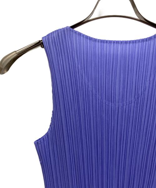 PLEATS PLEASE（プリーツプリーズ）PLEATS PLEASE (プリーツプリーズ) ノースリーブカットソー パープル サイズ:3の古着・服飾アイテム
