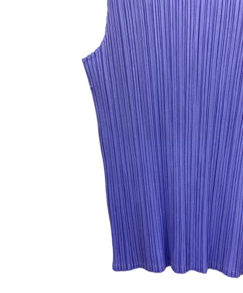 PLEATS PLEASE（プリーツプリーズ）PLEATS PLEASE (プリーツプリーズ) ノースリーブカットソー パープル サイズ:3の古着・服飾アイテム