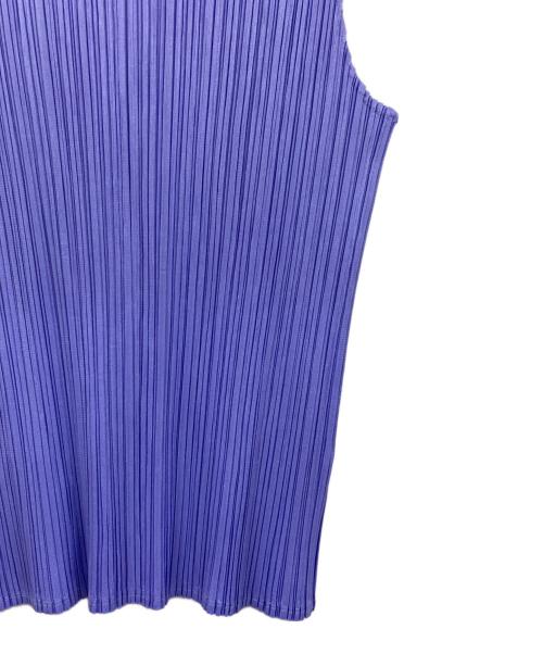 PLEATS PLEASE（プリーツプリーズ）PLEATS PLEASE (プリーツプリーズ) ノースリーブカットソー パープル サイズ:3の古着・服飾アイテム