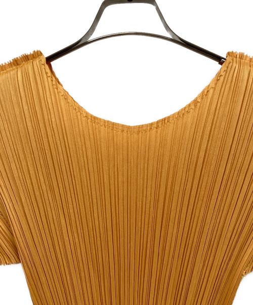 PLEATS PLEASE（プリーツプリーズ）PLEATS PLEASE (プリーツプリーズ) 半袖カットソー イエロー サイズ:3の古着・服飾アイテム