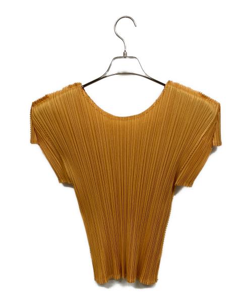 PLEATS PLEASE（プリーツプリーズ）PLEATS PLEASE (プリーツプリーズ) 半袖カットソー イエロー サイズ:3の古着・服飾アイテム