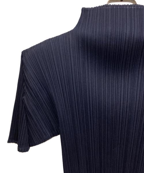 PLEATS PLEASE（プリーツプリーズ）PLEATS PLEASE (プリーツプリーズ) 半袖カットソー ネイビー サイズ:3の古着・服飾アイテム
