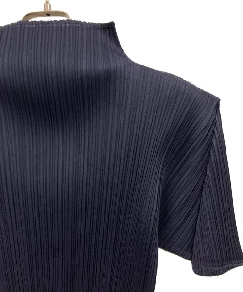 PLEATS PLEASE（プリーツプリーズ）PLEATS PLEASE (プリーツプリーズ) 半袖カットソー ネイビー サイズ:3の古着・服飾アイテム