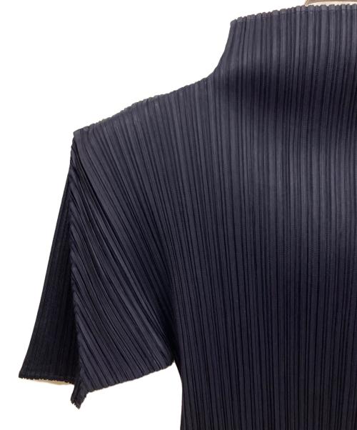 PLEATS PLEASE（プリーツプリーズ）PLEATS PLEASE (プリーツプリーズ) 半袖カットソー ネイビー サイズ:3の古着・服飾アイテム