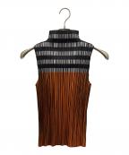 PLEATS PLEASEプリーツプリーズ）の古着「ノースリーブカットソー」｜マルチカラー