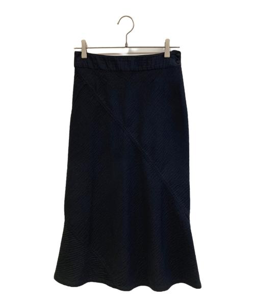 HaaT（ハート）Haat (ハート) シアサッカースカート ブラック サイズ:2の古着・服飾アイテム