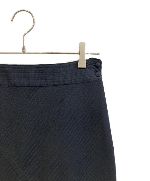 HaaT（ハート）Haat (ハート) シアサッカースカート ブラック サイズ:2の古着・服飾アイテム