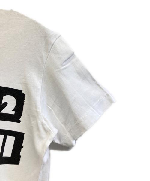 DSQUARED2（ディースクエアード）DSQUARED2 (ディースクエアード) 半袖カットソー ホワイト サイズ:Sの古着・服飾アイテム