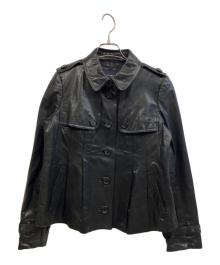 BURBERRY LONDON（バーバリーロンドン）の古着「ラムレザージャケット」｜ブラック