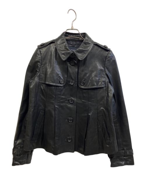 BURBERRY LONDON（バーバリーロンドン）BURBERRY LONDON (バーバリーロンドン) ラムレザージャケット ブラック サイズ:38の古着・服飾アイテム