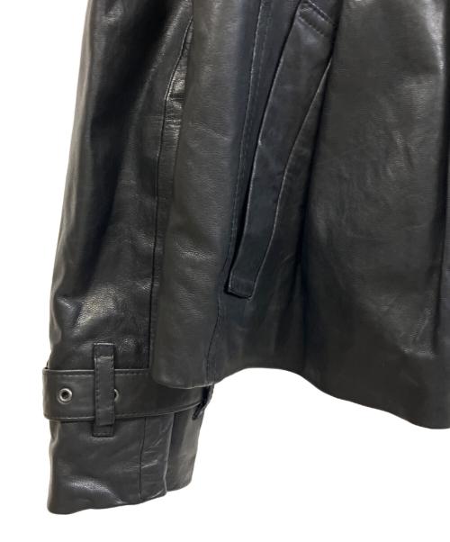 BURBERRY LONDON（バーバリーロンドン）BURBERRY LONDON (バーバリーロンドン) ラムレザージャケット ブラック サイズ:38の古着・服飾アイテム