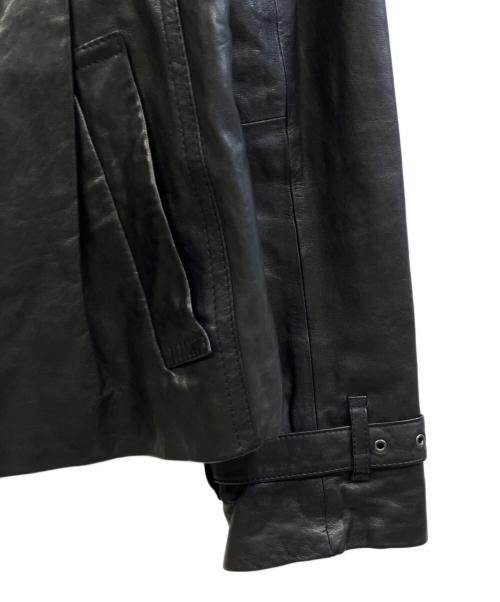 BURBERRY LONDON（バーバリーロンドン）BURBERRY LONDON (バーバリーロンドン) ラムレザージャケット ブラック サイズ:38の古着・服飾アイテム