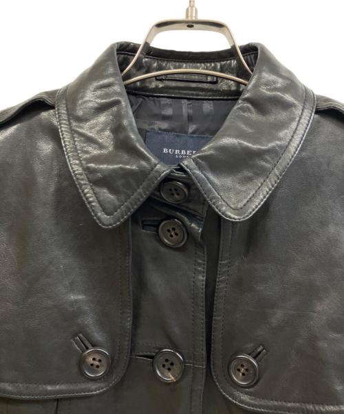 BURBERRY LONDON（バーバリーロンドン）BURBERRY LONDON (バーバリーロンドン) ラムレザージャケット ブラック サイズ:38の古着・服飾アイテム