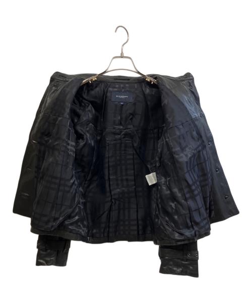 BURBERRY LONDON（バーバリーロンドン）BURBERRY LONDON (バーバリーロンドン) ラムレザージャケット ブラック サイズ:38の古着・服飾アイテム