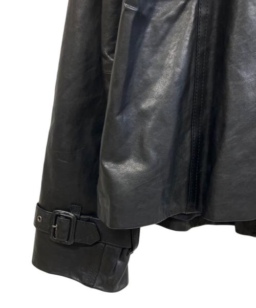 BURBERRY LONDON（バーバリーロンドン）BURBERRY LONDON (バーバリーロンドン) ラムレザージャケット ブラック サイズ:38の古着・服飾アイテム
