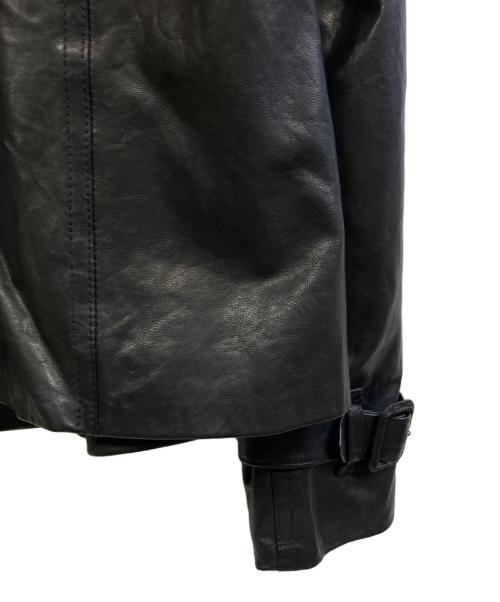 BURBERRY LONDON（バーバリーロンドン）BURBERRY LONDON (バーバリーロンドン) ラムレザージャケット ブラック サイズ:38の古着・服飾アイテム