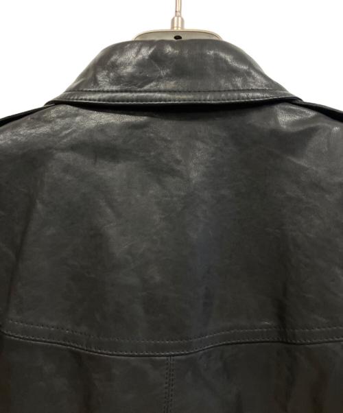 BURBERRY LONDON（バーバリーロンドン）BURBERRY LONDON (バーバリーロンドン) ラムレザージャケット ブラック サイズ:38の古着・服飾アイテム