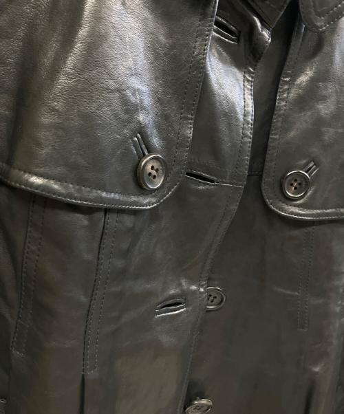 BURBERRY LONDON（バーバリーロンドン）BURBERRY LONDON (バーバリーロンドン) ラムレザージャケット ブラック サイズ:38の古着・服飾アイテム
