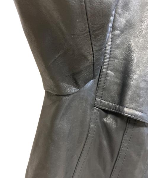 BURBERRY LONDON（バーバリーロンドン）BURBERRY LONDON (バーバリーロンドン) ラムレザージャケット ブラック サイズ:38の古着・服飾アイテム