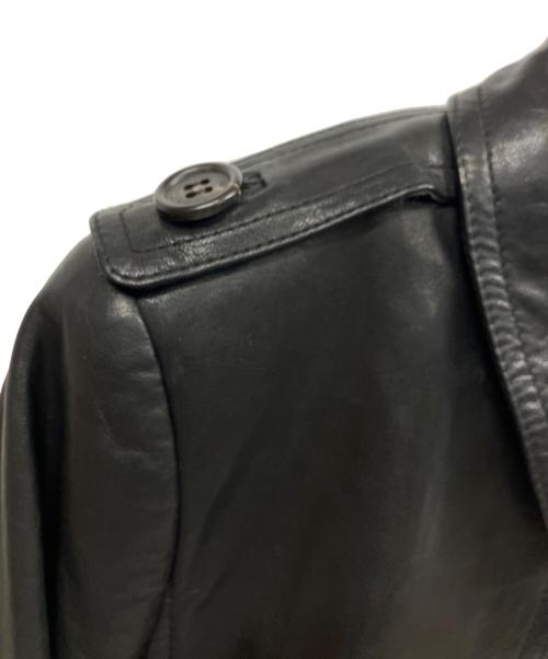 BURBERRY LONDON（バーバリーロンドン）BURBERRY LONDON (バーバリーロンドン) ラムレザージャケット ブラック サイズ:38の古着・服飾アイテム