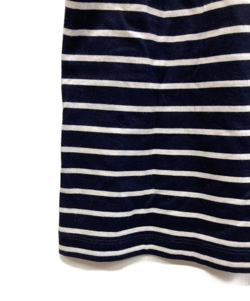 BLUE LABEL CRESTBRIDGE（ブルーレーベルクレストブリッジ）BLUE LABEL CRESTBRIDGE (ブルーレーベルクレストブリッジ) 半袖カットソー ネイビー×ホワイト サイズ:38の古着・服飾アイテム