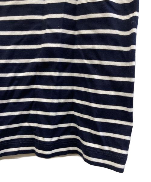 BLUE LABEL CRESTBRIDGE（ブルーレーベルクレストブリッジ）BLUE LABEL CRESTBRIDGE (ブルーレーベルクレストブリッジ) 半袖カットソー ネイビー×ホワイト サイズ:38の古着・服飾アイテム