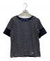 BLUE LABEL CRESTBRIDGE（ブルーレーベルクレストブリッジ）の古着「半袖カットソー」｜ネイビー×ホワイト